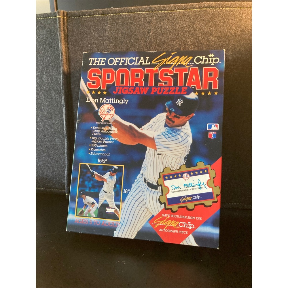 Don Mattingly New York Yankees Signa-Chip Sportstar Jigsaw Puzzle 250pc Vintage